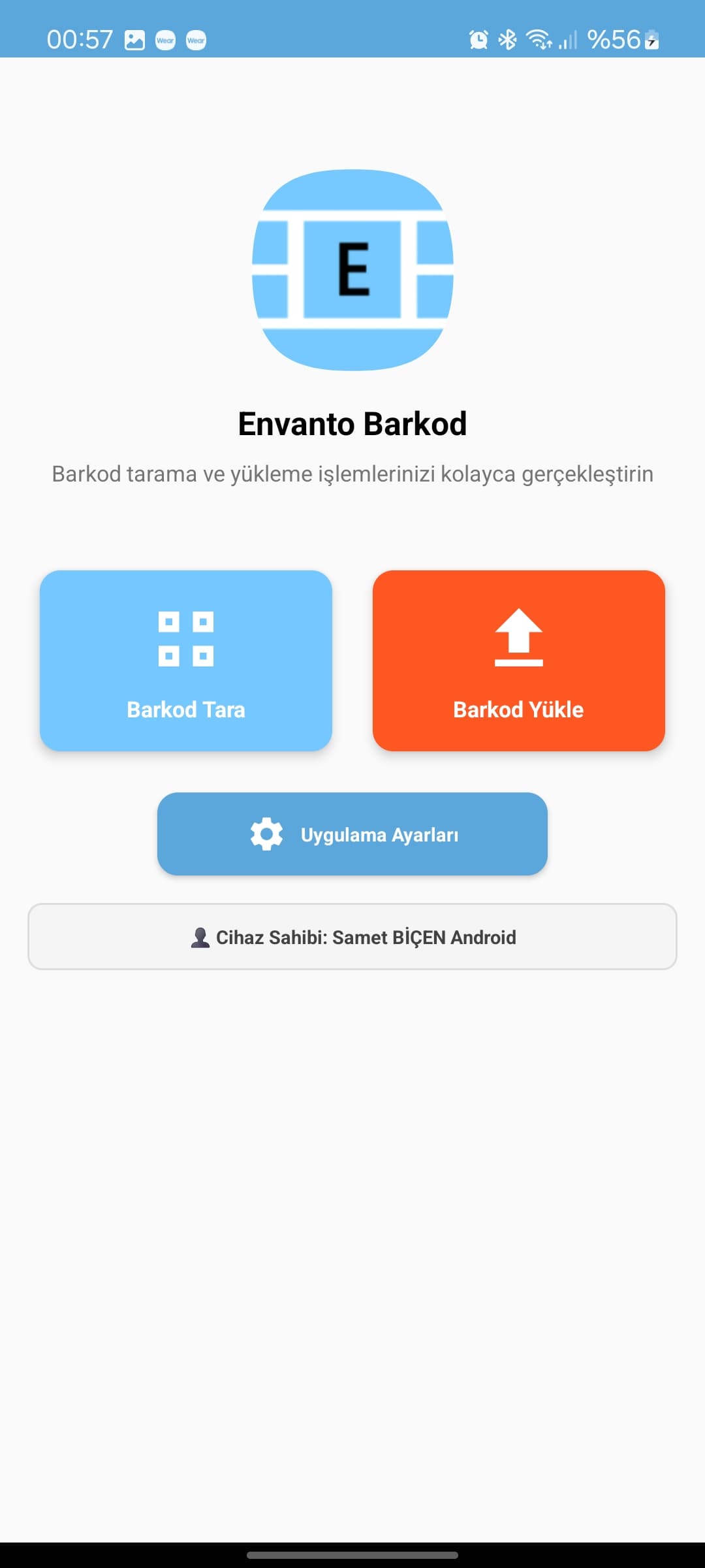 Android Barkod Uygulaması